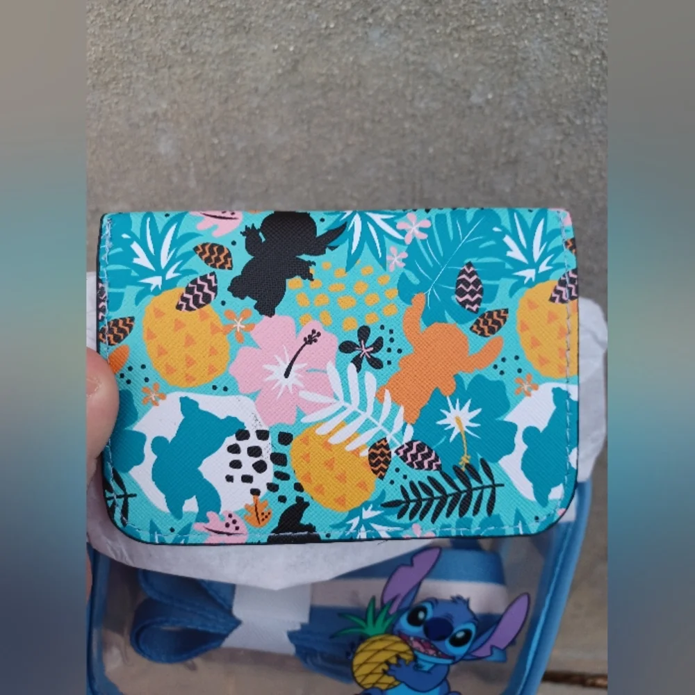 Disney Stitch Clear Crossbody Bag With Cardholder - Picture 8 of 8